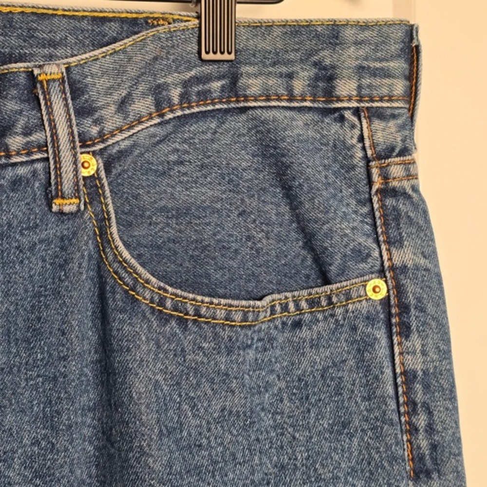 Levi Strauss 550 Jeans W38 L30 Blue Denim Relaxed Fit Basic Essential - Picture 4 of 16